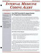 Internal Medicine Coding Alert